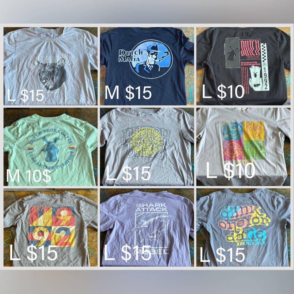 Dutch Bros merchandise pricing and size willing to negotiate if you buy multiple